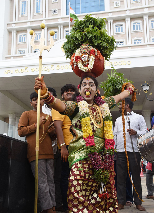 Bonalu 2026 Grand Celebration In Telangana Secretariat Photos32