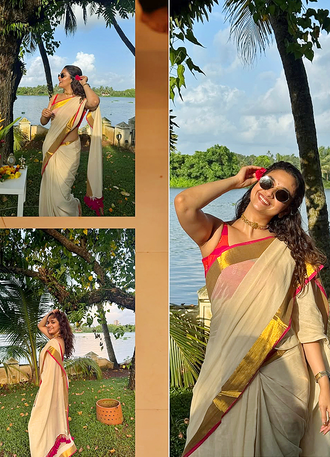 Actress Keerthy Suresh Onam Celebrations Viral Photos6