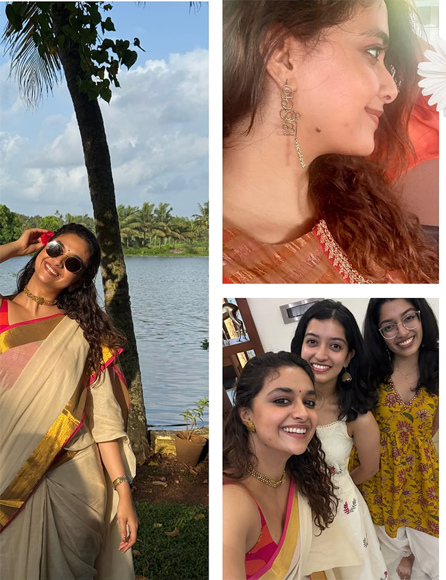 Actress Keerthy Suresh Onam Celebrations Viral Photos7