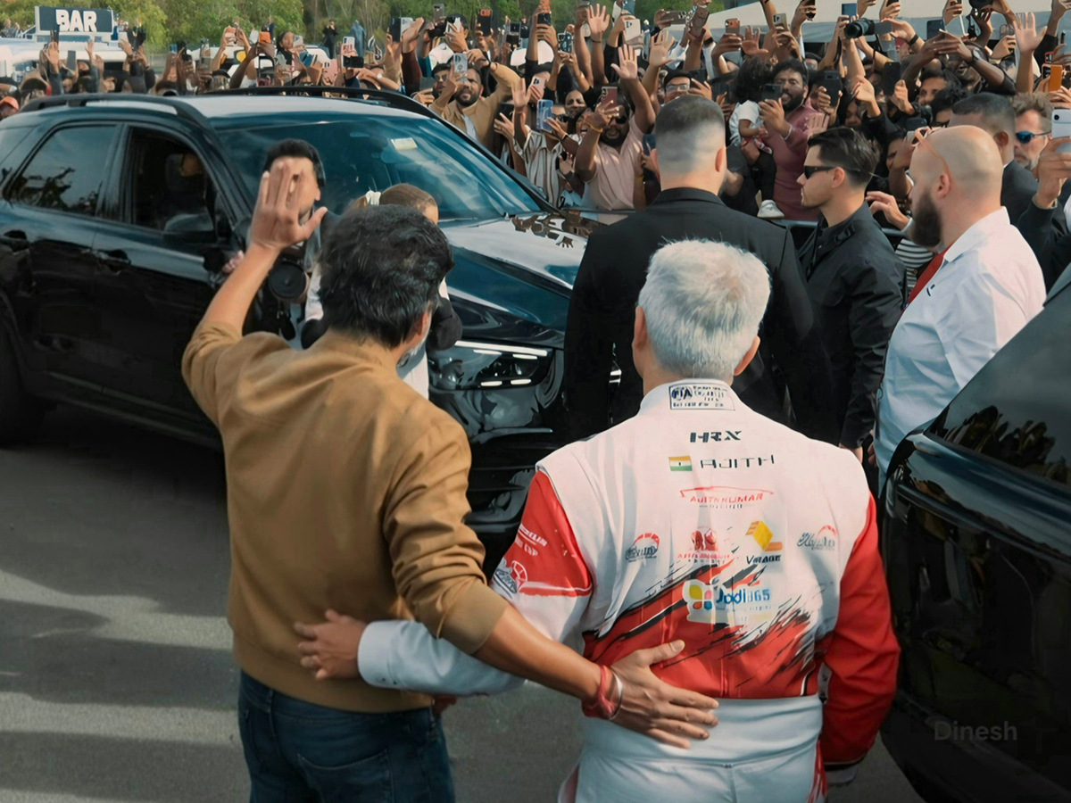CM Vijay Meets Ajith Kumar: A Viral Reunion at Silverstone HD Photos11