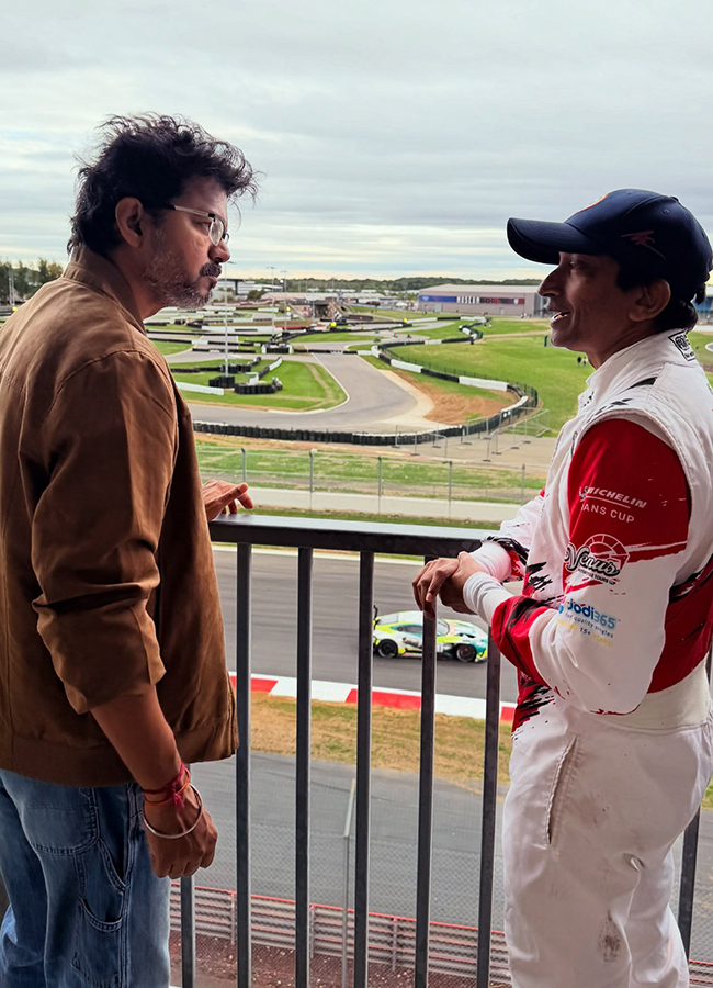 CM Vijay Meets Ajith Kumar: A Viral Reunion at Silverstone HD Photos15