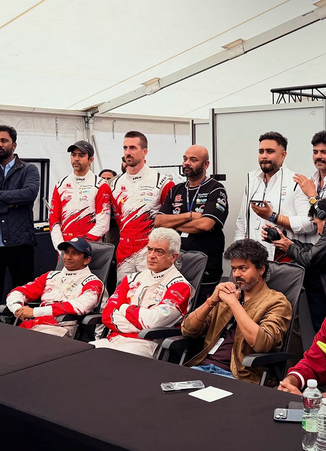 CM Vijay Meets Ajith Kumar: A Viral Reunion at Silverstone HD Photos17