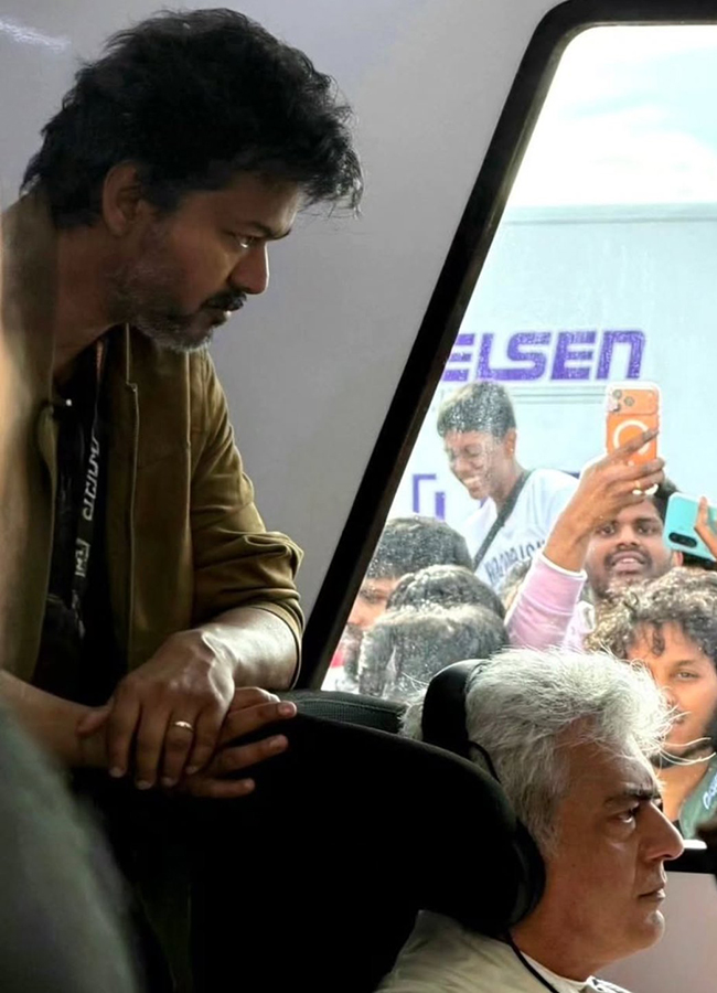 CM Vijay Meets Ajith Kumar: A Viral Reunion at Silverstone HD Photos18