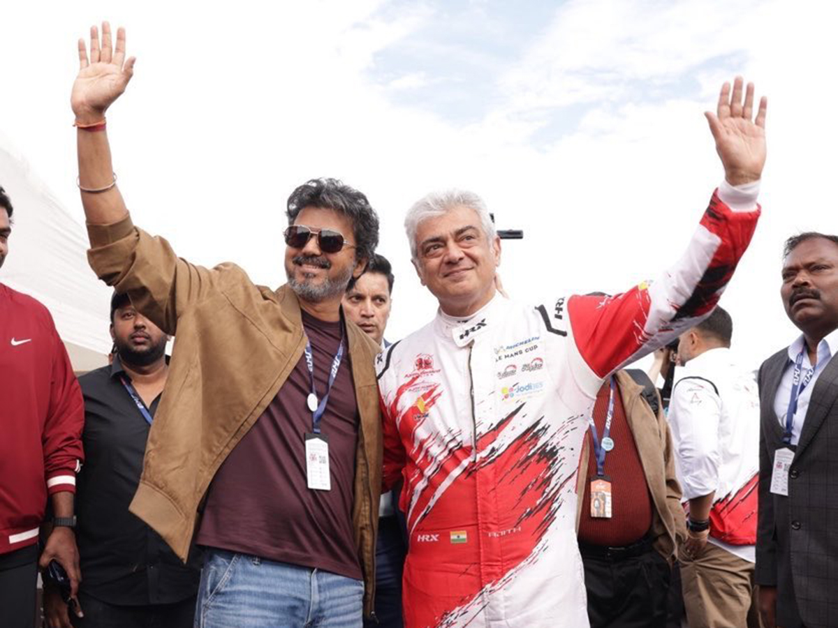 CM Vijay Meets Ajith Kumar: A Viral Reunion at Silverstone HD Photos2