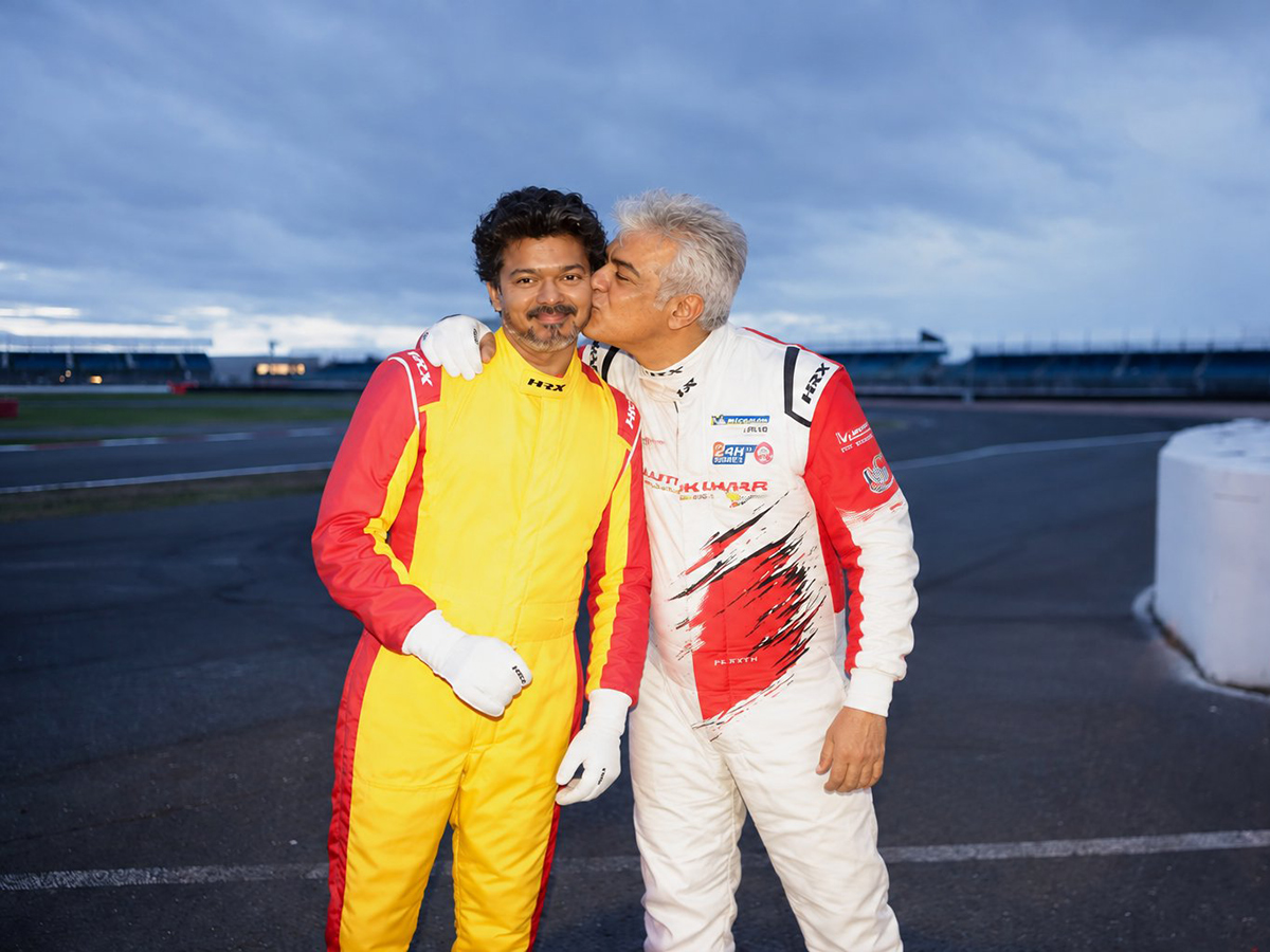 CM Vijay Meets Ajith Kumar: A Viral Reunion at Silverstone HD Photos23