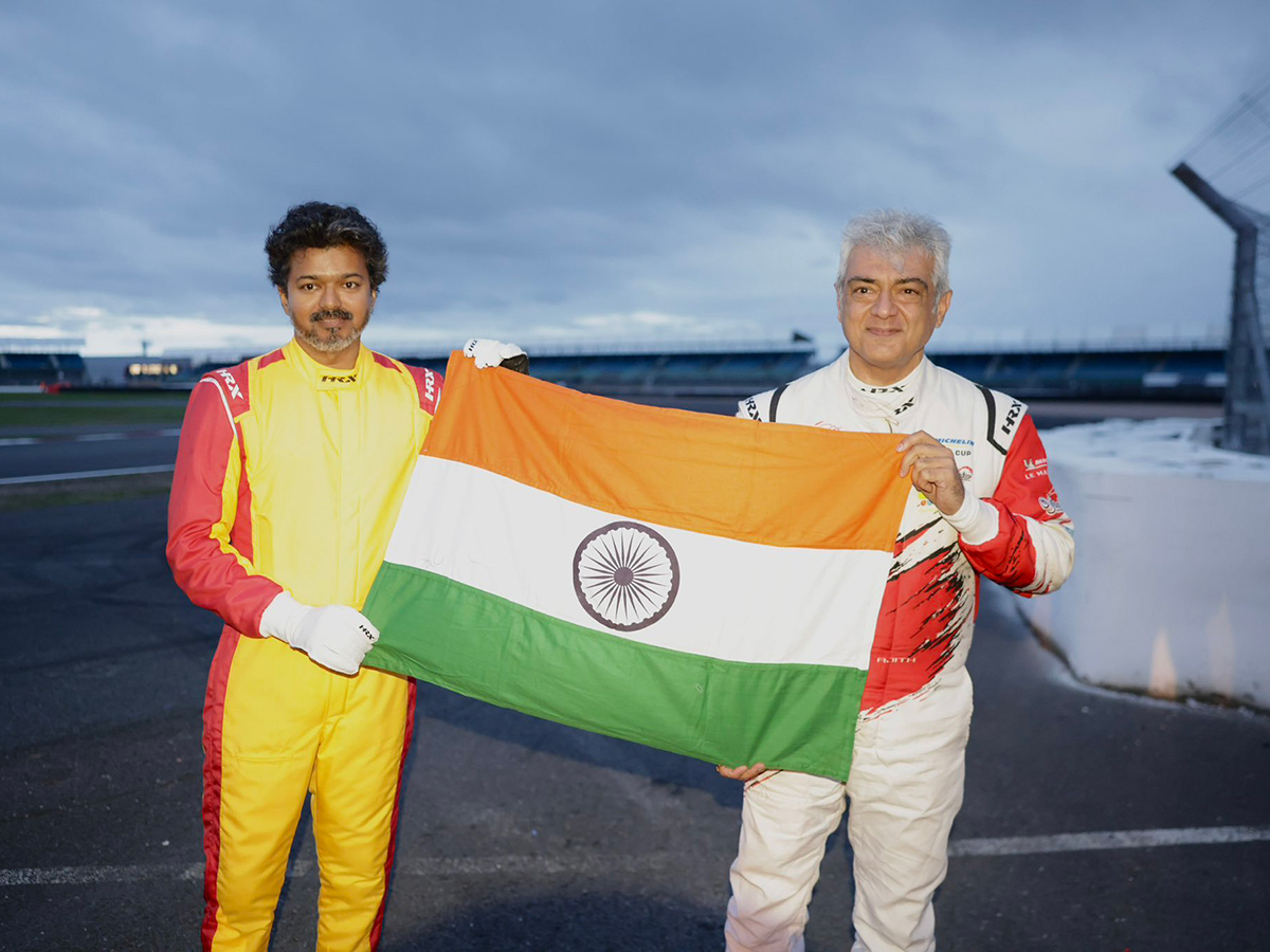 CM Vijay Meets Ajith Kumar: A Viral Reunion at Silverstone HD Photos3