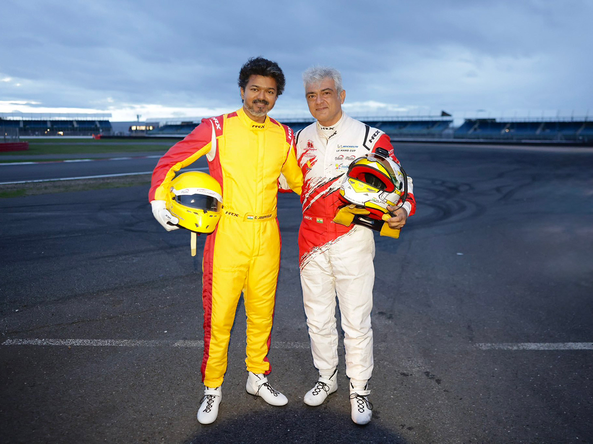 CM Vijay Meets Ajith Kumar: A Viral Reunion at Silverstone HD Photos4
