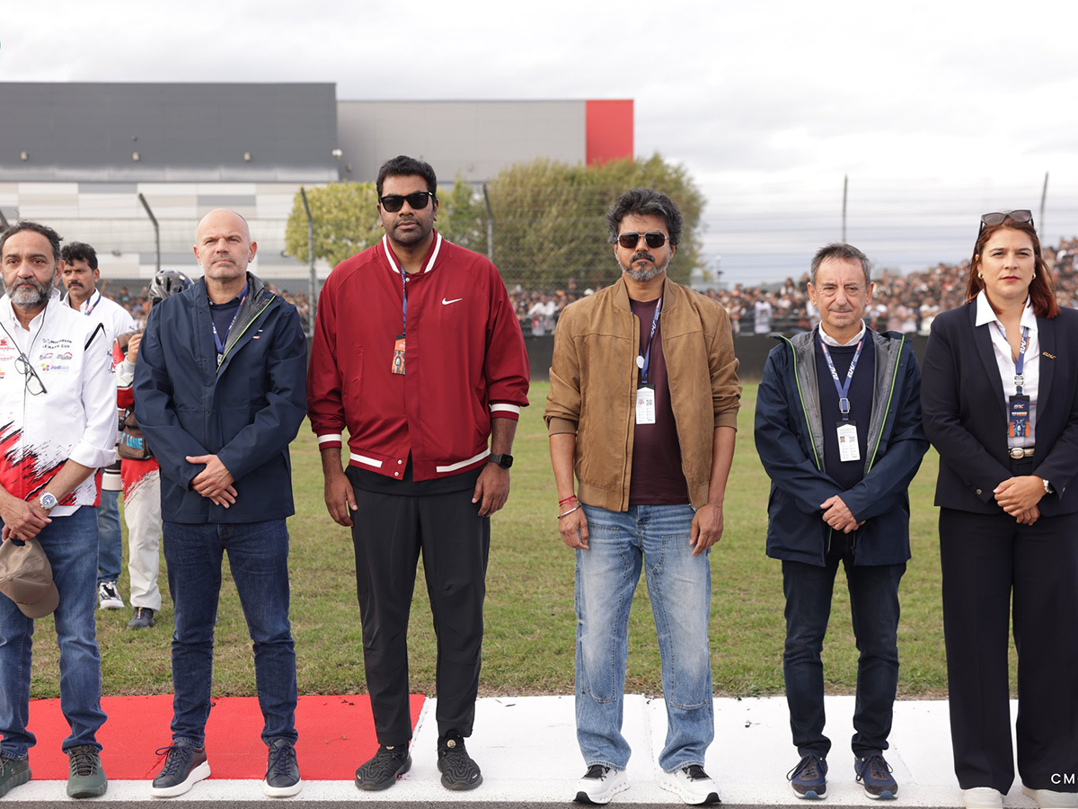 CM Vijay Meets Ajith Kumar: A Viral Reunion at Silverstone HD Photos9