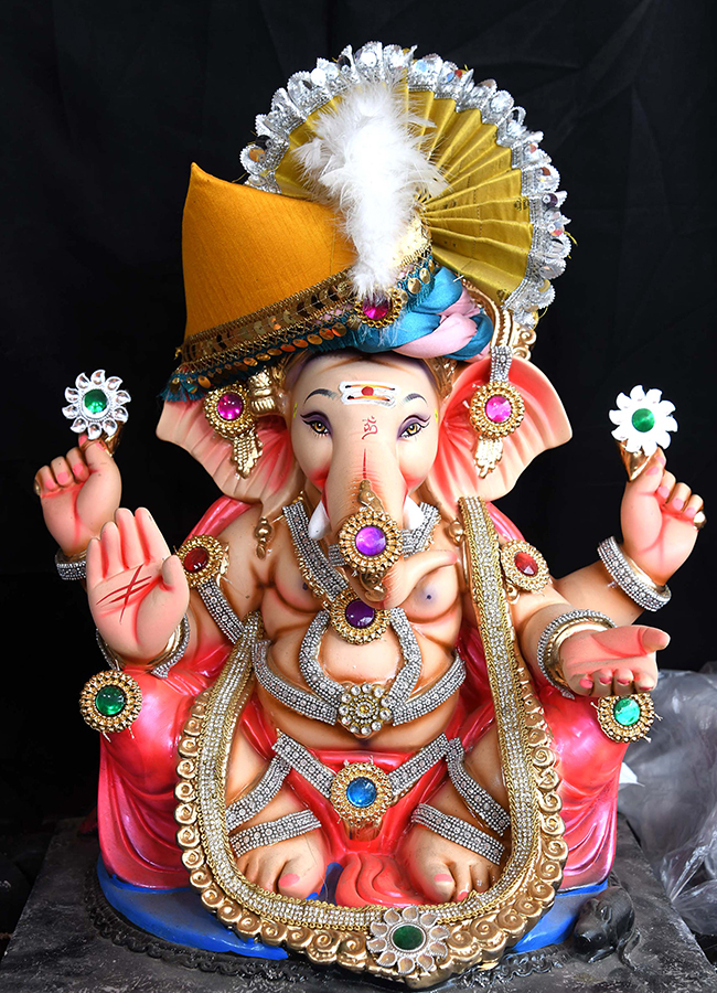 Vinayaka Chavithi 2026 : Different Ganesh Idols in Hyderabad14