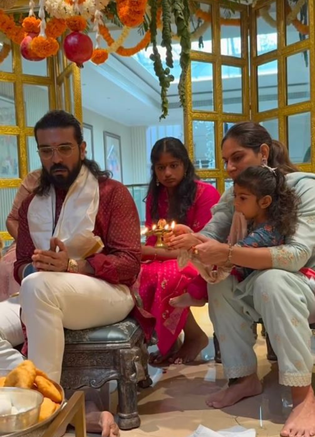 Mega And Allu Families Celebrate Vinayaka Chavithi In Grand Style, Photos Gallery Viral2