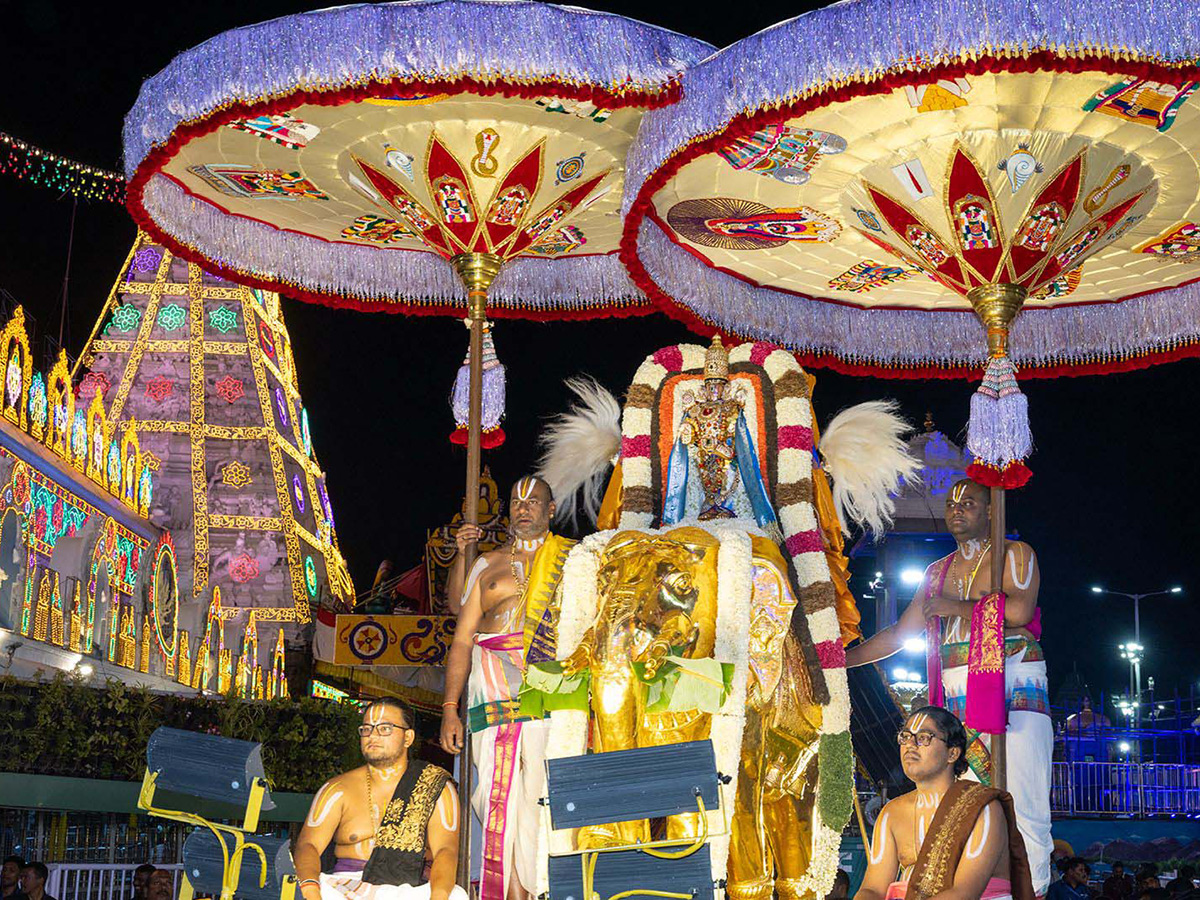 Tirumala Brahmotsavam 2026 : Sri Malayappa Swamy in Gaja Vahanam1