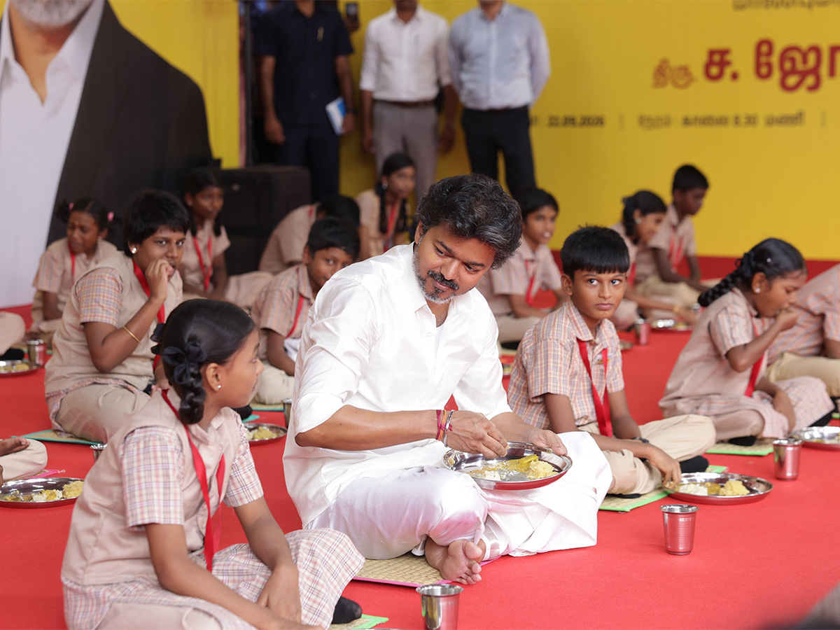 CM Vijay Perunthalaivar Kamarajar Morning Meal Scheme HD Photos1