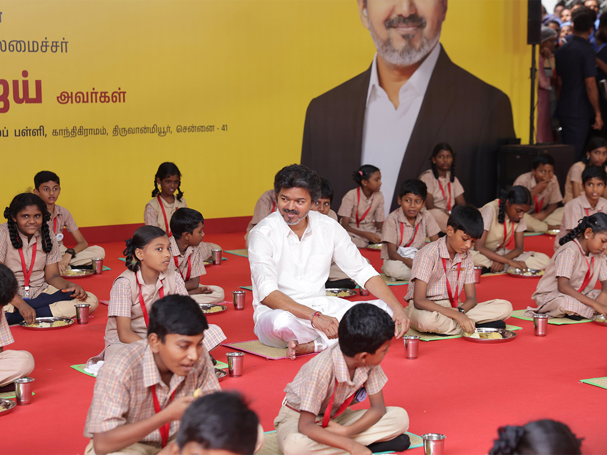 CM Vijay Perunthalaivar Kamarajar Morning Meal Scheme HD Photos16