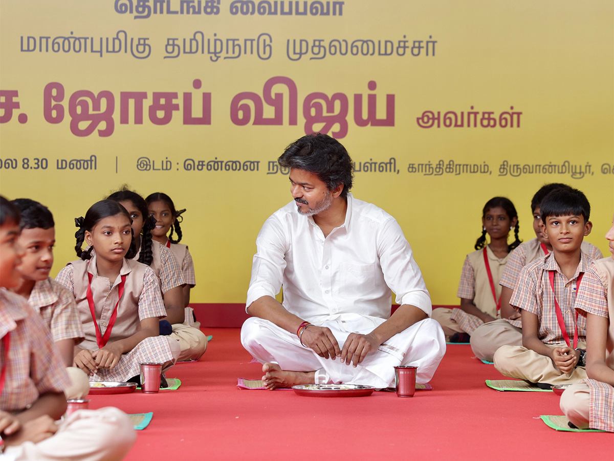CM Vijay Perunthalaivar Kamarajar Morning Meal Scheme HD Photos18