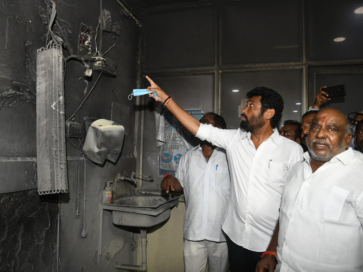 Fire Breaks Out at Adilabad RIMS Hospital HD Photos9