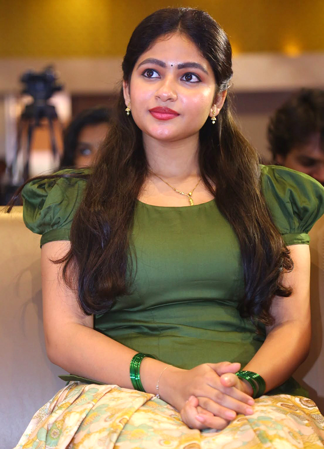 Actress Nakshatra at the Thella Kagitham Movie9
