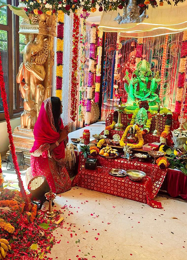 Special Ganesh Puja at Actress Radha’s Home Photos5