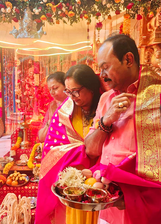 Special Ganesh Puja at Actress Radha’s Home Photos6