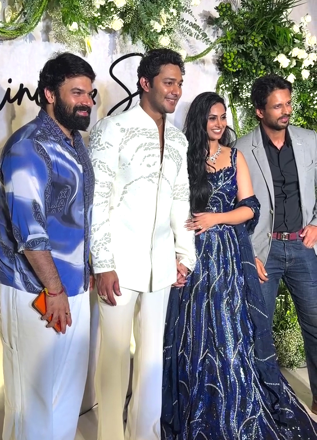 Prince Cecil And Sai Pratima Machiraju Wedding Reception Viral Photos2