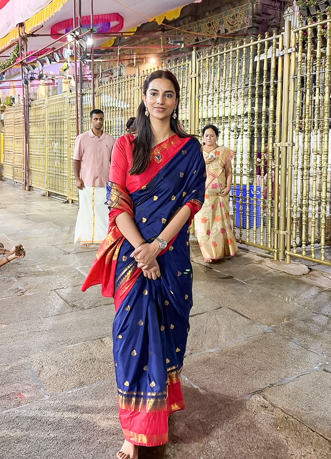 Actress Meenakshi Chowdary in Tirumala Today for Swamy Vari Darshanam3