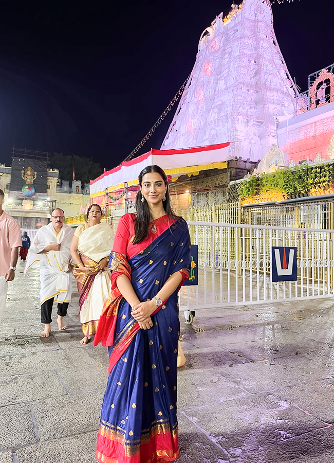Actress Meenakshi Chowdary in Tirumala Today for Swamy Vari Darshanam5