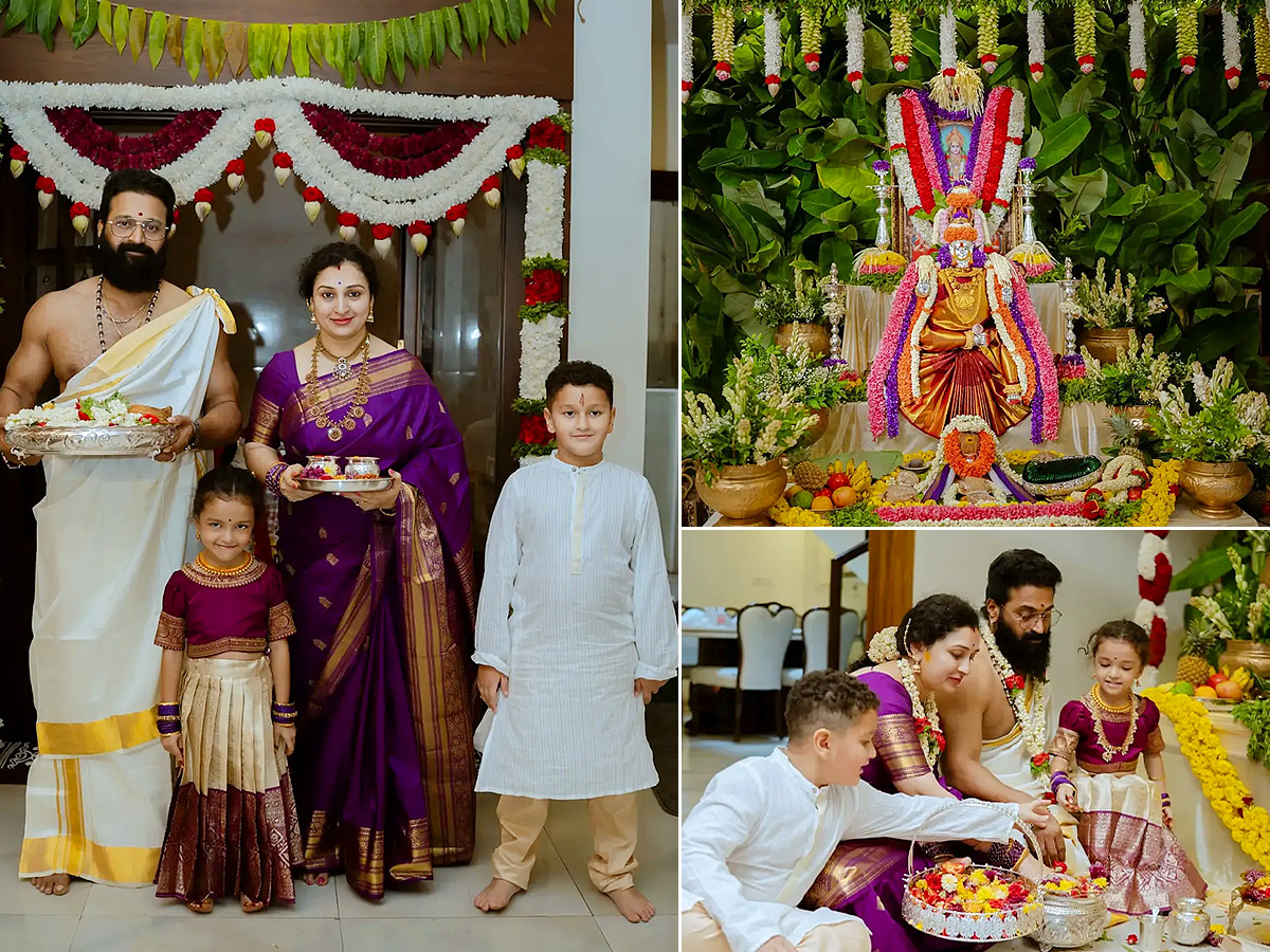 Kantara Fame Rishab Shetty Performs Special Pooja at Home Photos1