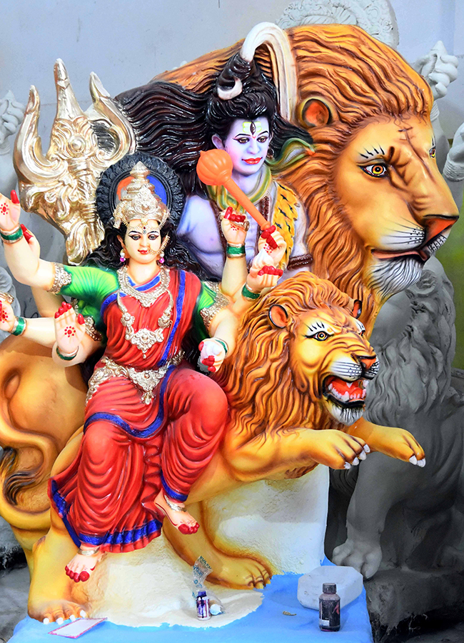 Durga Idols Immersion in Hyderabad HD Photos10