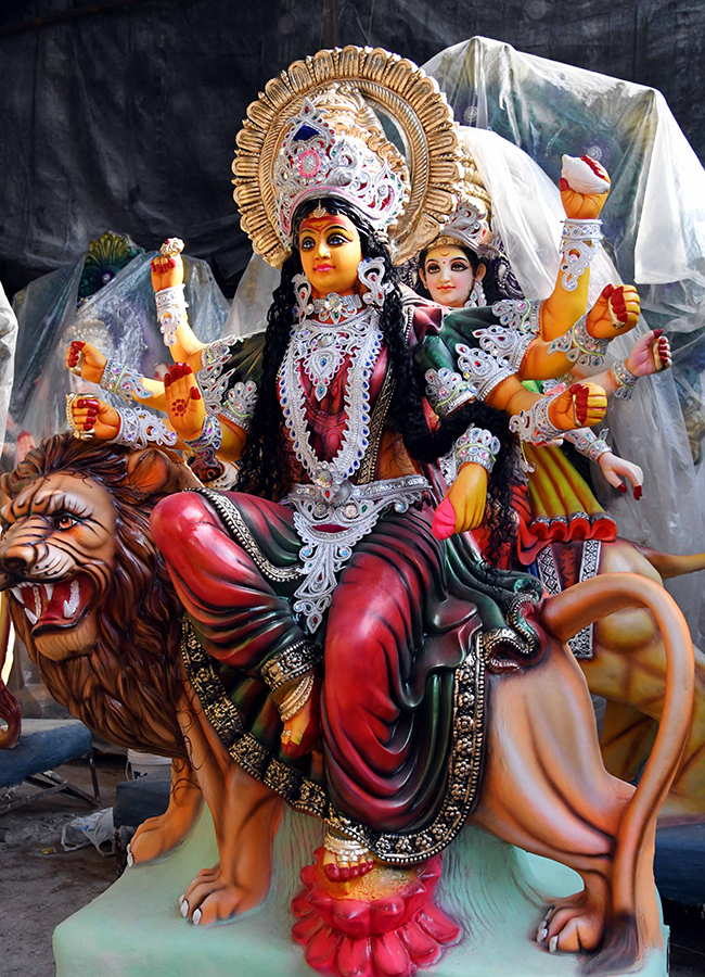 Durga Idols Immersion in Hyderabad HD Photos12