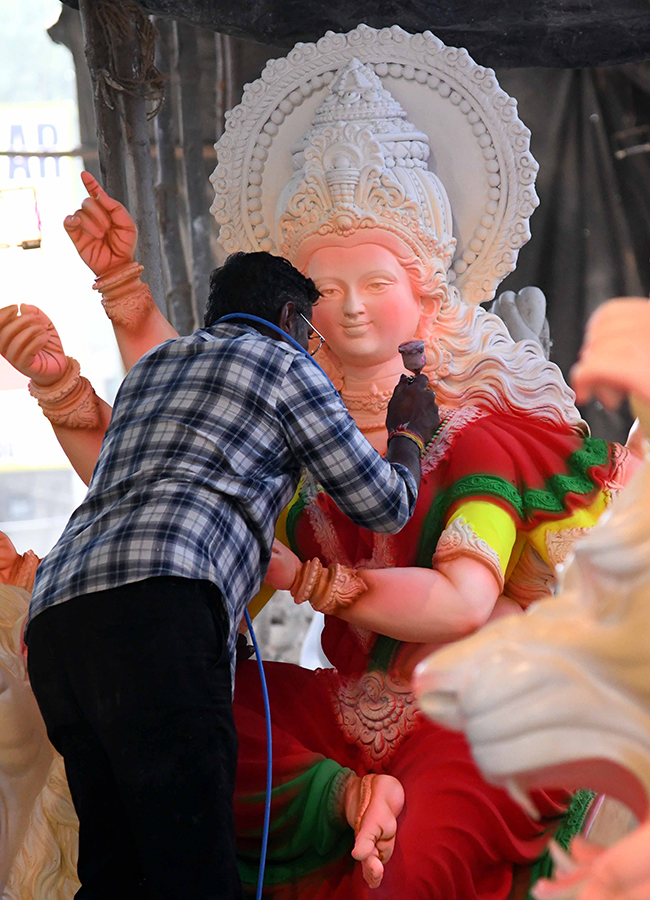 Durga Idols Immersion in Hyderabad HD Photos13