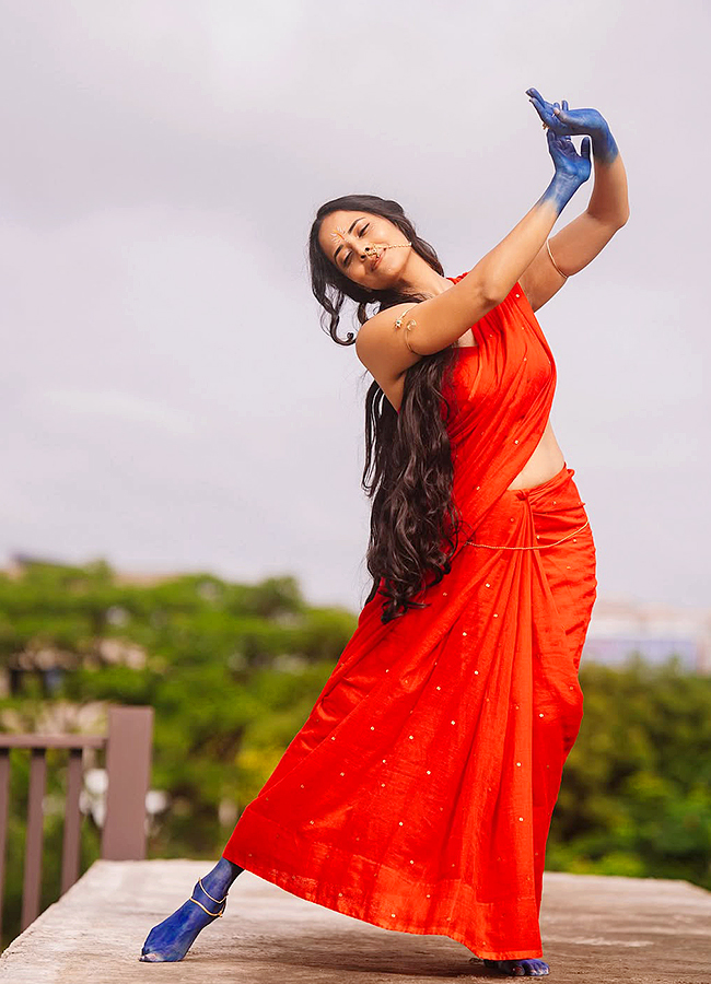 Anasuya Dazzles as Radha for Sri Krishnashtami Celebrations10