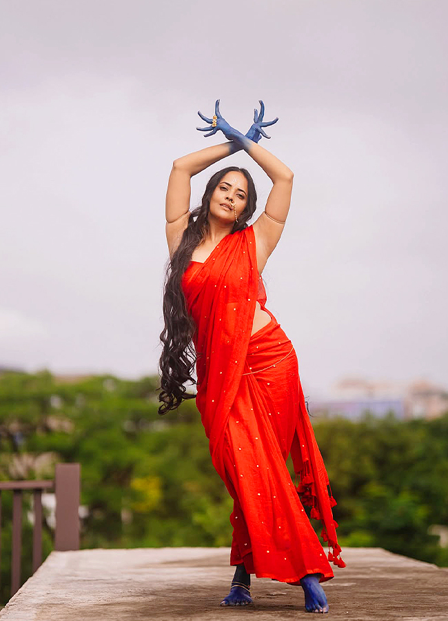 Anasuya Dazzles as Radha for Sri Krishnashtami Celebrations12