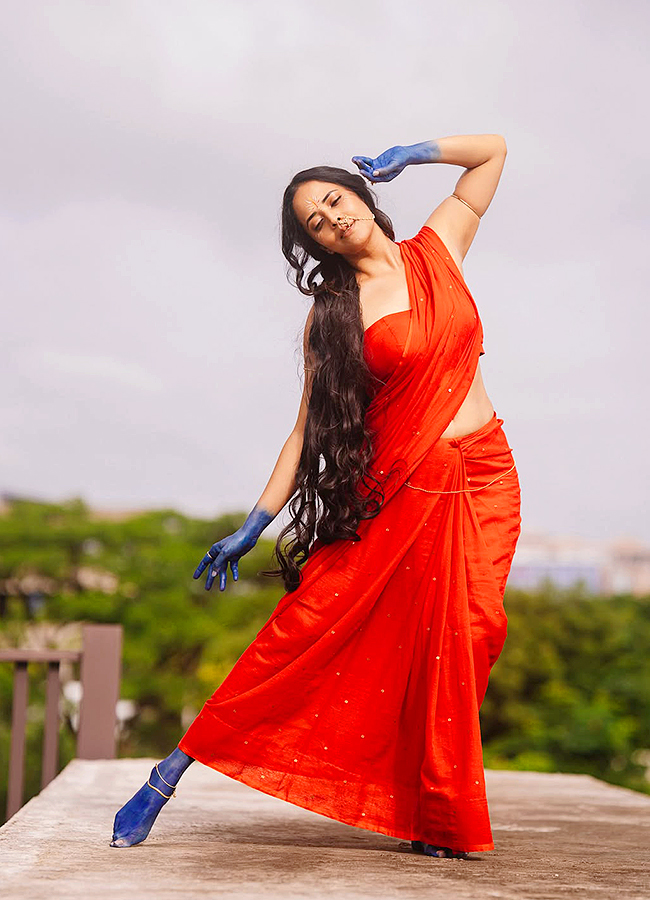 Anasuya Dazzles as Radha for Sri Krishnashtami Celebrations13