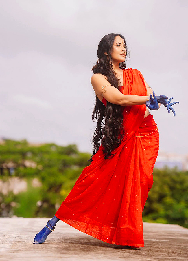 Anasuya Dazzles as Radha for Sri Krishnashtami Celebrations14