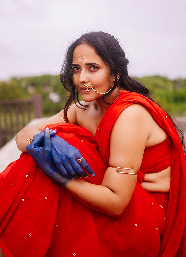 Anasuya Dazzles as Radha for Sri Krishnashtami Celebrations6