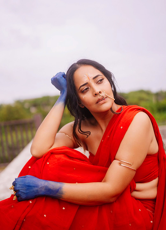 Anasuya Dazzles as Radha for Sri Krishnashtami Celebrations9