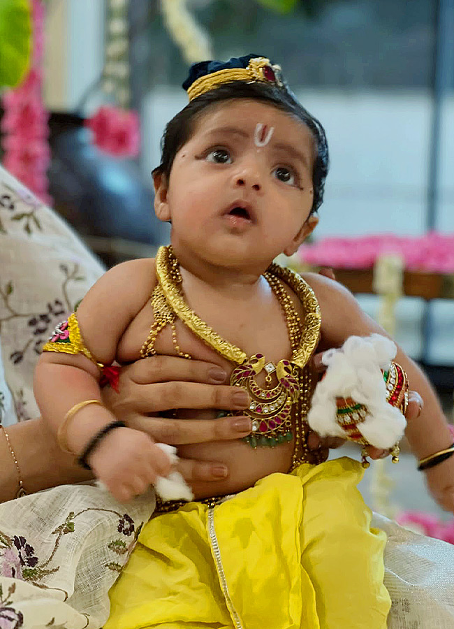 Kiran Abbavaram Son Celebrates Krishna Ashtami in Style5