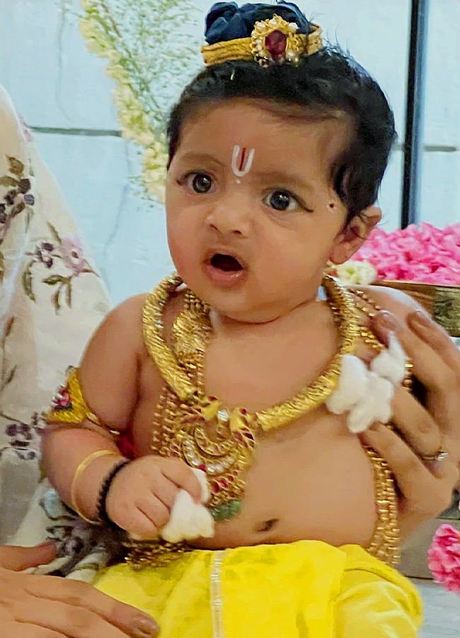 Kiran Abbavaram Son Celebrates Krishna Ashtami in Style7