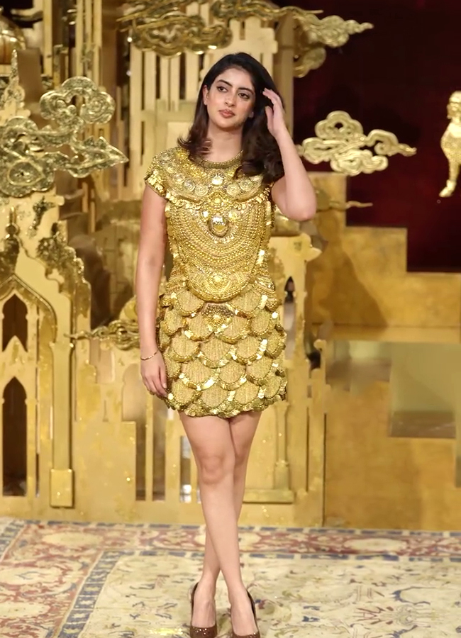 Navya Naveli Nanda Dazzles in a Stunning Gold Dress Viral Photos13