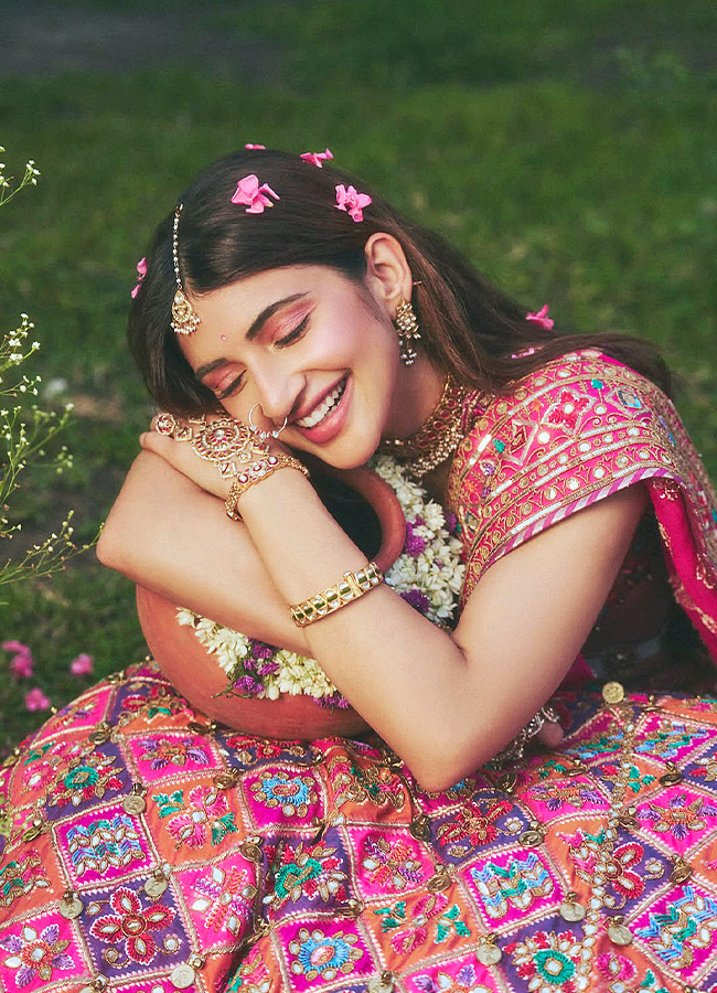 Sreeleela Looks Like a Princess Amidst Flowers Stunning Photos2