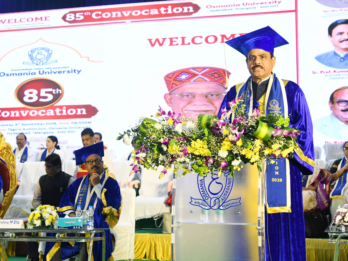 Osmania University Hosts Grand 85th Convocation Photos7