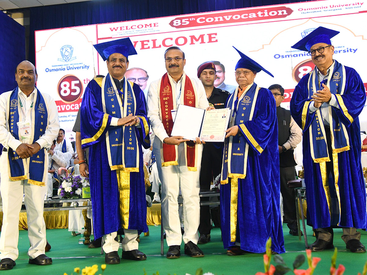 Osmania University Hosts Grand 85th Convocation Photos8