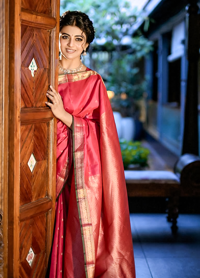 Anandhi Stuns in a Traditional Silk Saree: Photos14
