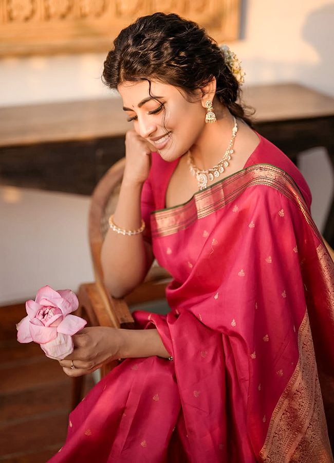 Anandhi Stuns in a Traditional Silk Saree: Photos5