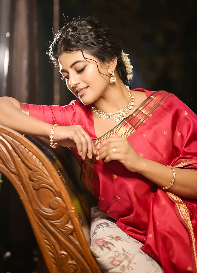 Anandhi Stuns in a Traditional Silk Saree: Photos9