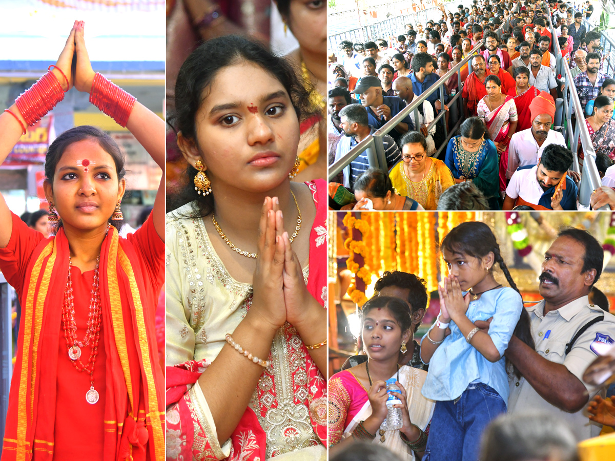 Dussehra 2026 : Heavy Rush at Vijayawada Indrakeeladri1