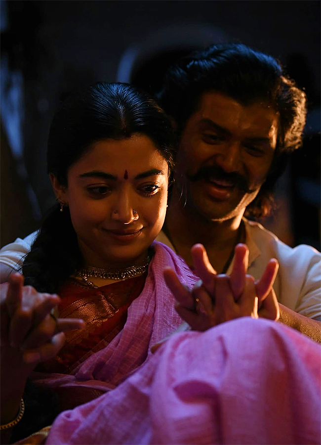 Actress Rashmika Mandanna Ranabaali Working Stills 12