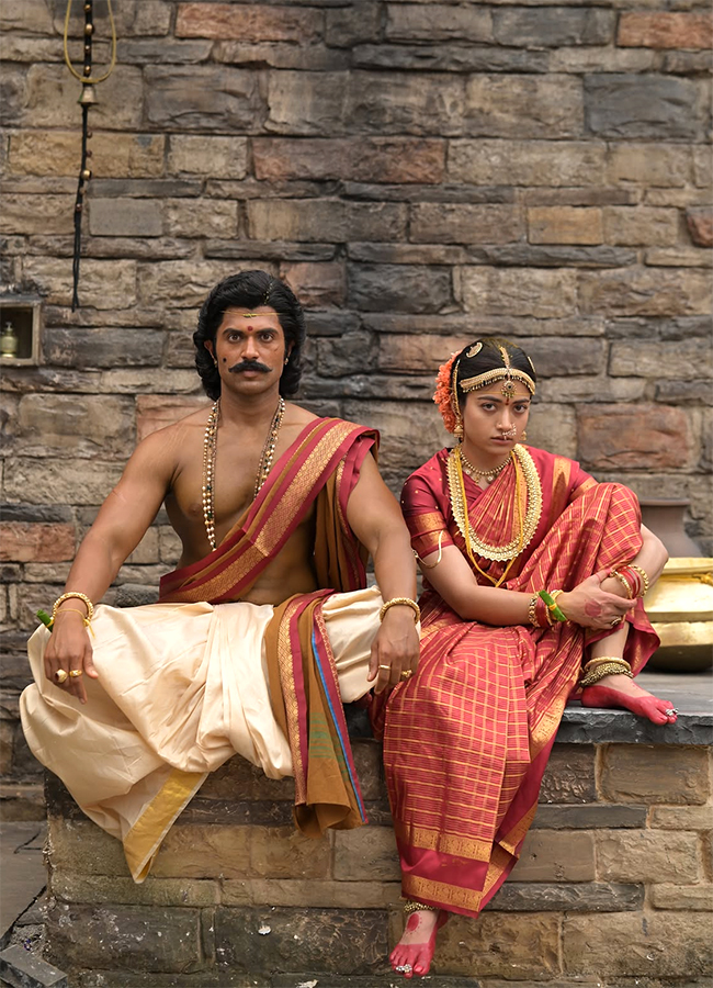 Actress Rashmika Mandanna Ranabaali Working Stills 5