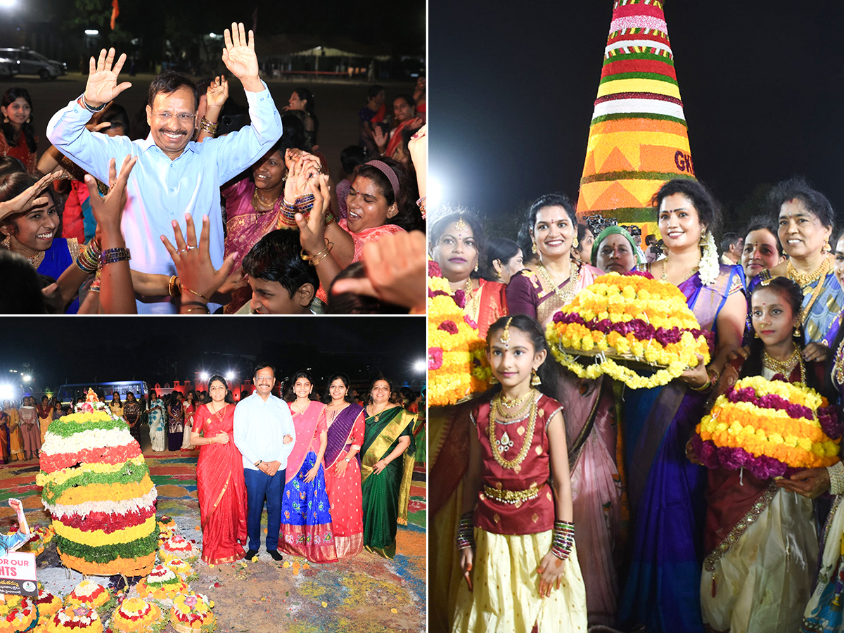 CP Sajjanar Dance At Bathukamma Event: Photos1