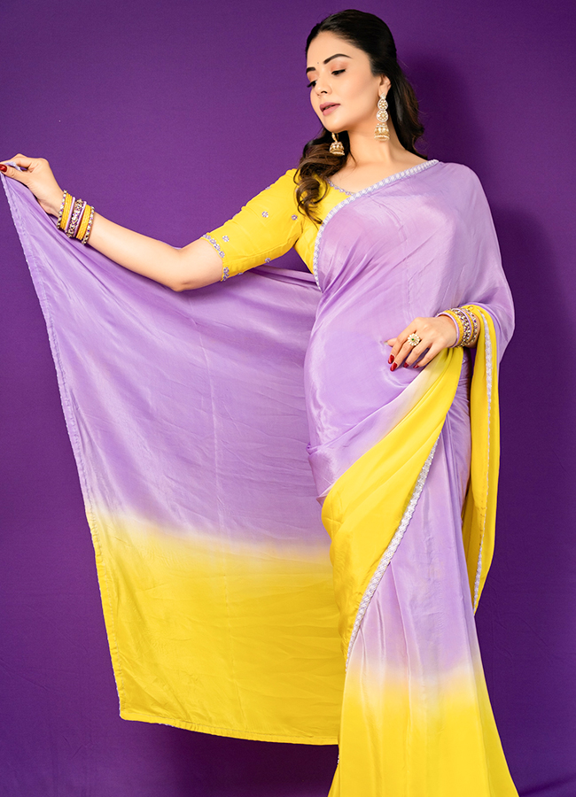 Sreemukhi Stuns in a Colorful Saree11