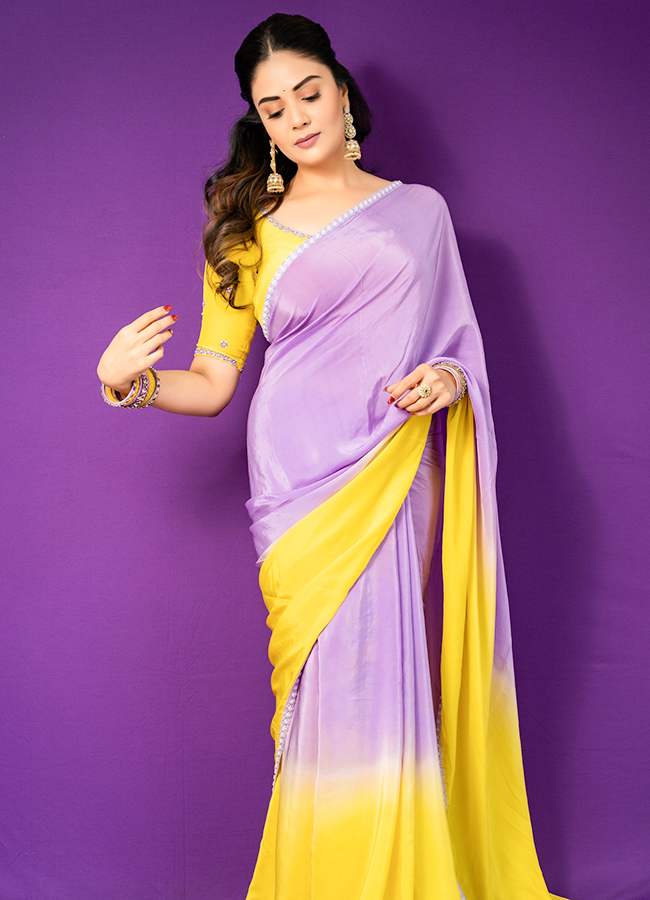 Sreemukhi Stuns in a Colorful Saree17